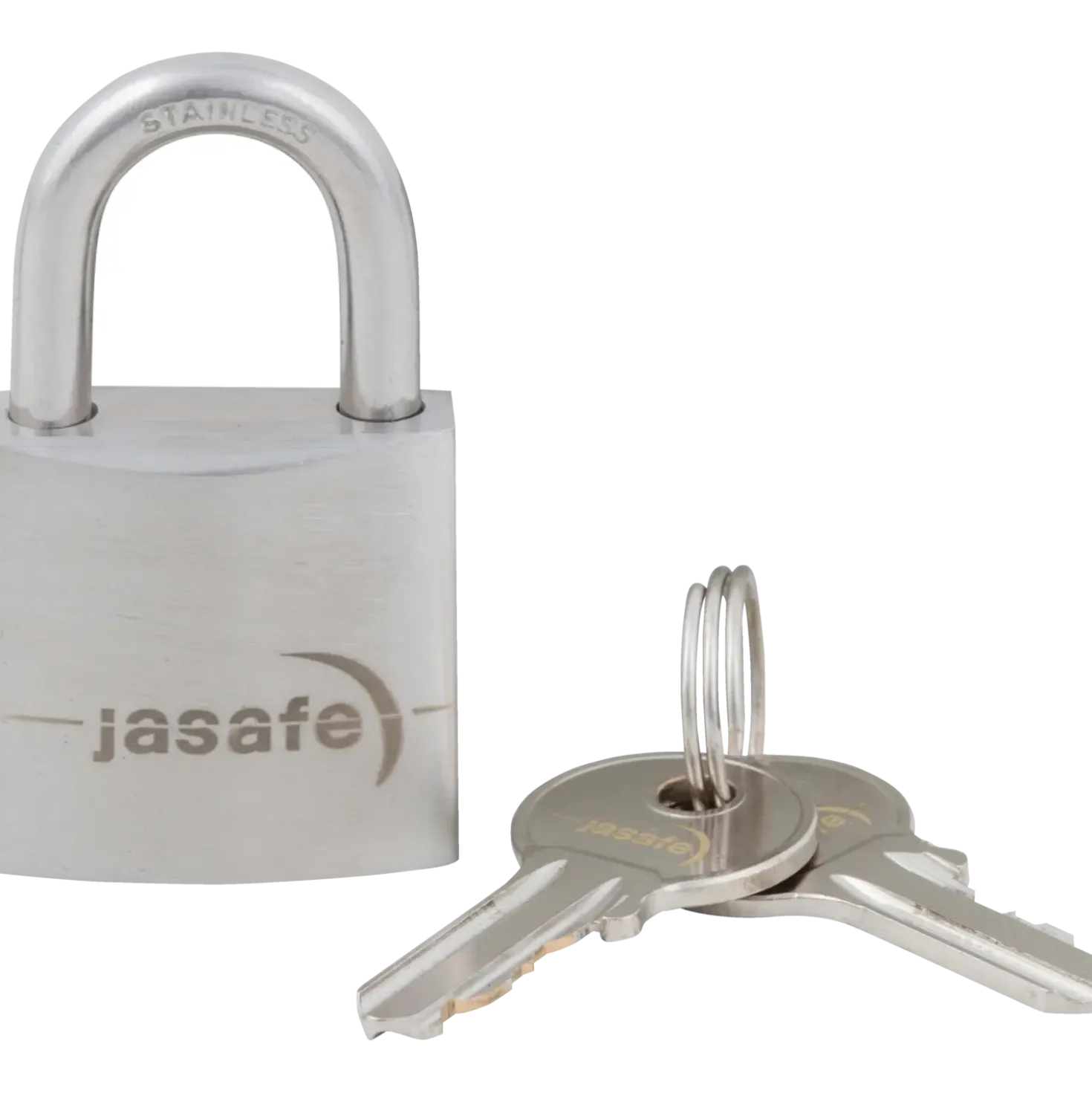 Jasafe hængelås 40 mm m/hærdet bøjle rustfri
