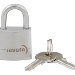 Jasafe hængelås 50 mm m/hærdet bøjle rustfri
