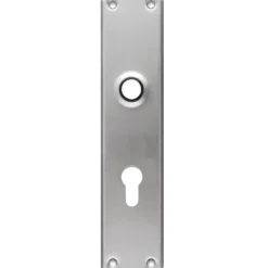 Jasa langskilt t/dråbecylinder 233x53x5 mm CC92 børstet rustfrit stål