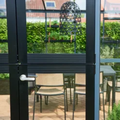 Juliana Gran Oase drivhus 13 m² antracit/sort m/3 mm hærdet glas