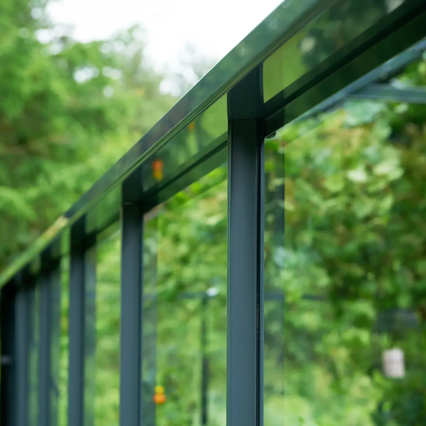 Juliana Gran Oase drivhus 13 m² antracit/sort m/3 mm hærdet glas