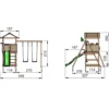 Jungle Gym House legetårn m/swingmodul