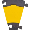 Kabelbro vinkel 4 kanaler WKB4V sort/gul