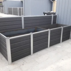 Kirkedal aluminium komposithegn forlængersæt K1 (fer/not), sort