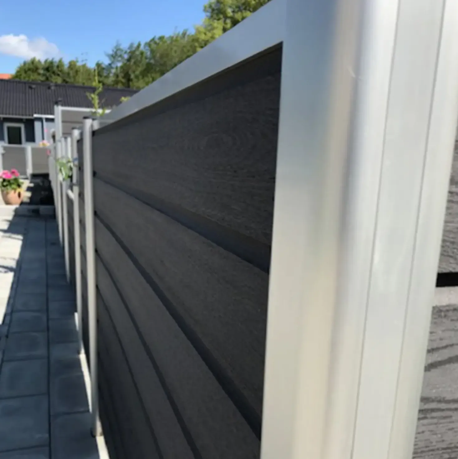 Kirkedal aluminium komposithegn forlængersæt K1 (fer/not), sort