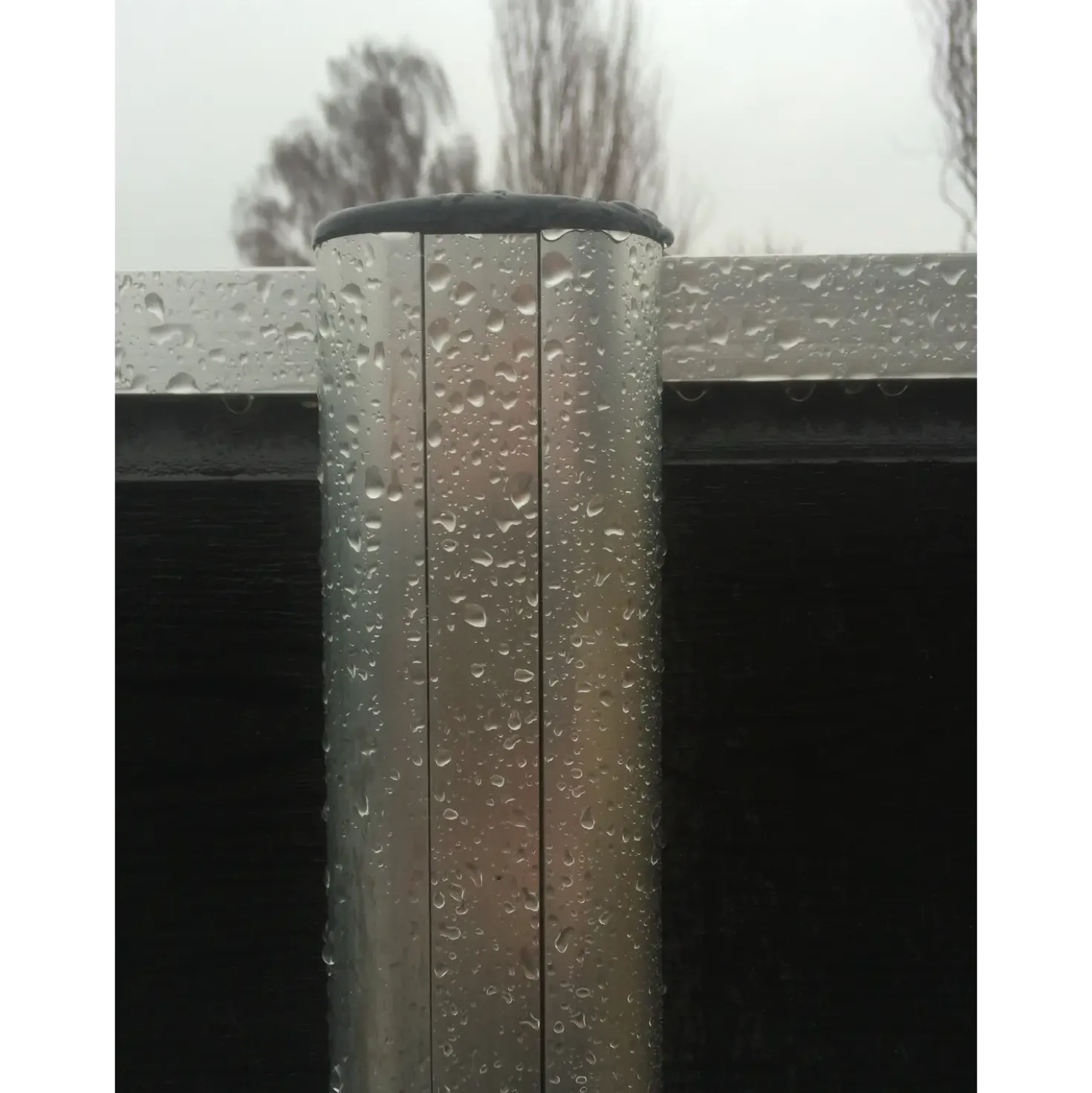Kirkedal aluminium komposithegn forlængersæt K1 (fer/not), sort
