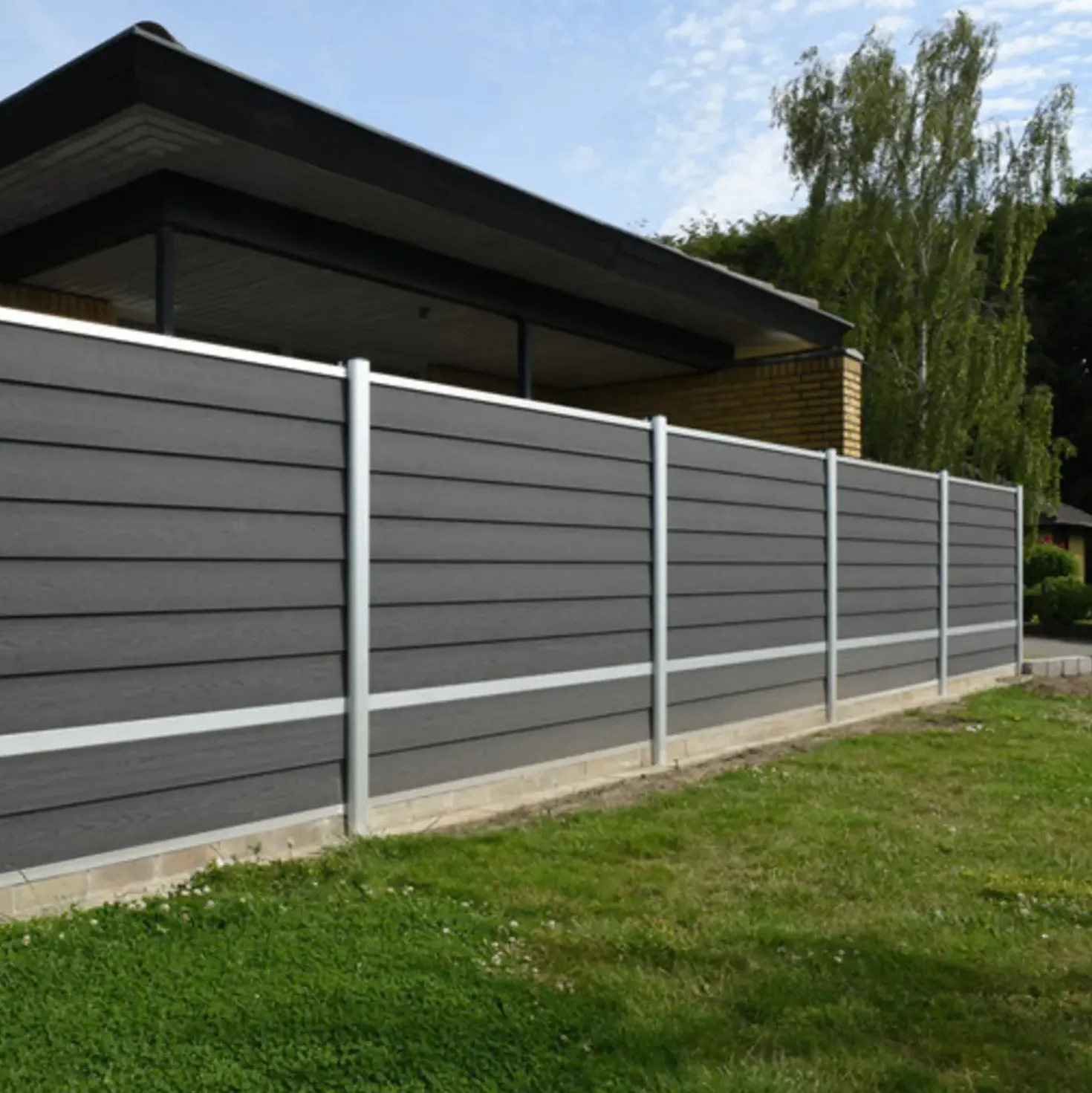 Kirkedal aluminium komposithegn forlængersæt K1 (fer/not), sort