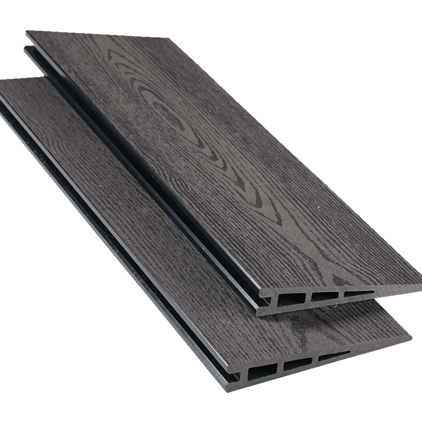 Kirkedal galvaniseret komposithegn startsæt 90 cm 25 mm klink, sort (2 stolper)