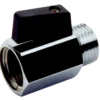 Kuglehane 1/2" m/greb krom