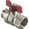 Kuglehane m/t-greb muffe/nippel 3/4"