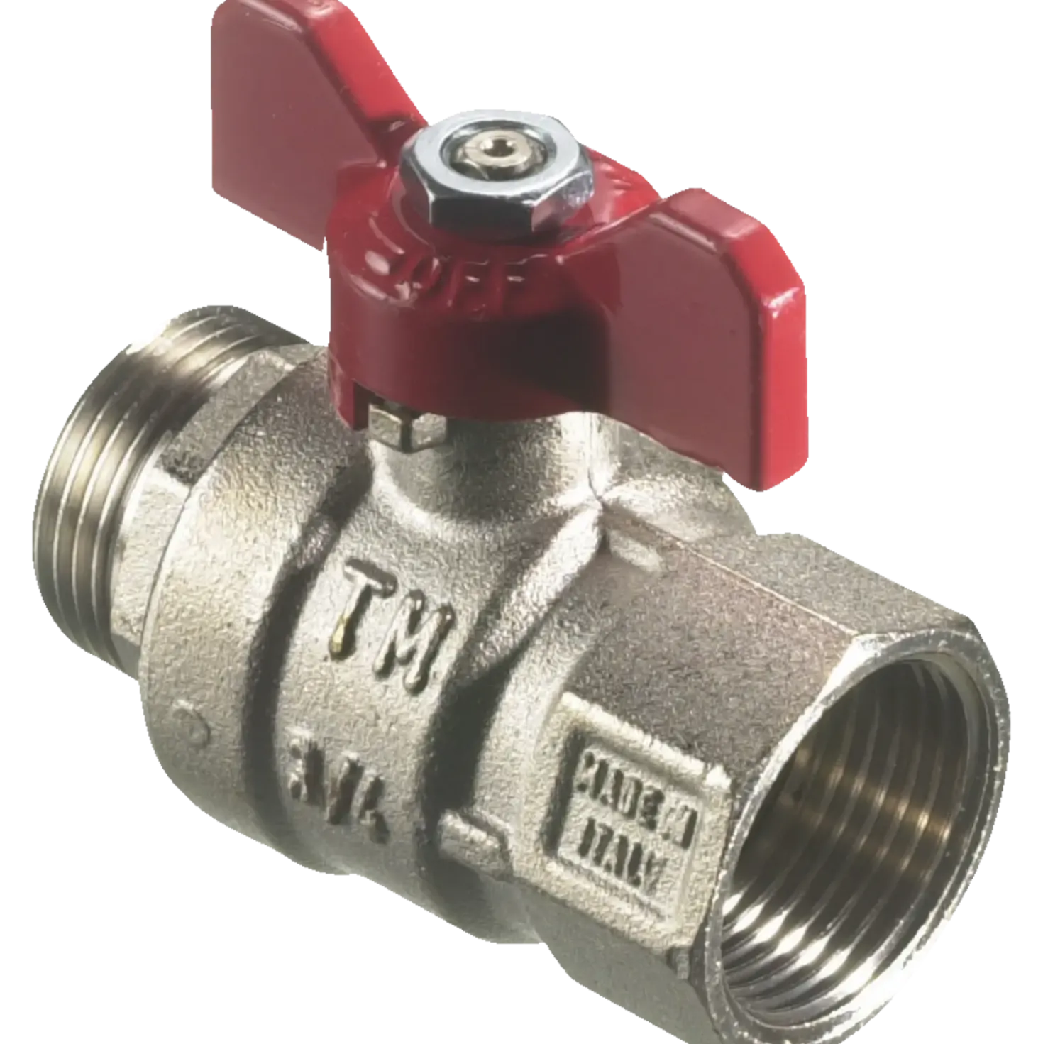 Kuglehane m/t-greb muffe/nippel 3/4"