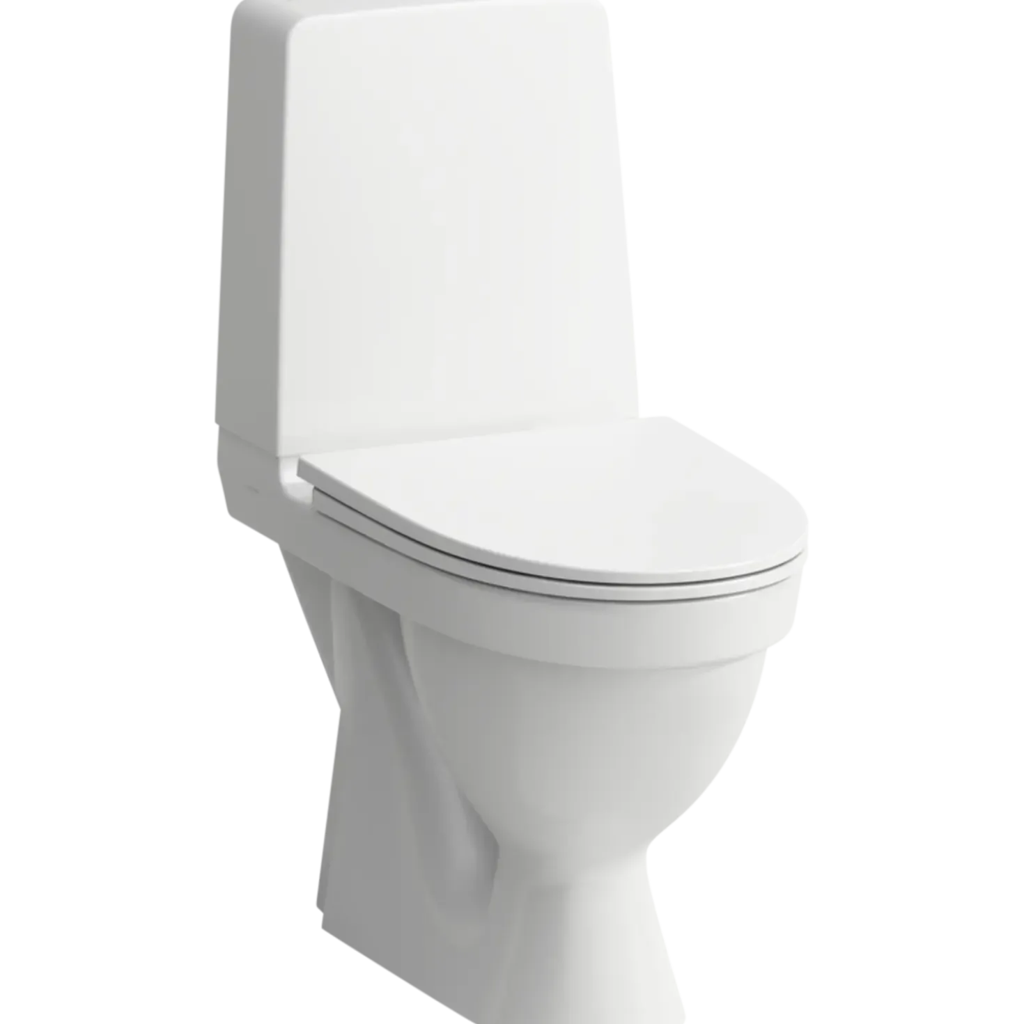 Laufen Kompas toilet t/limning m/skjult S-lås hvid