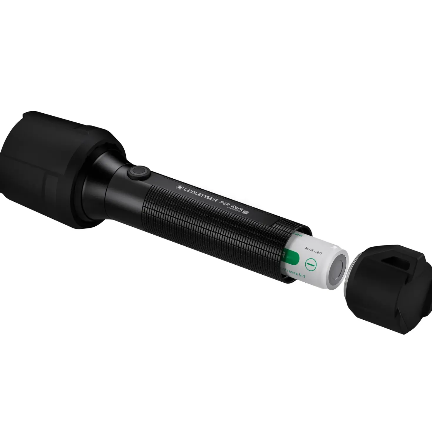 Ledlenser P6R Work lommelygte inkl. 1xgenopladelig batteri sort