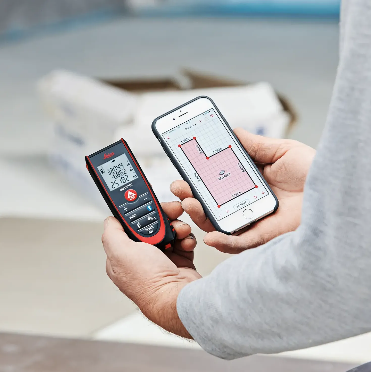 Leica Disto D2 afstandsmåler med Bluetooth®