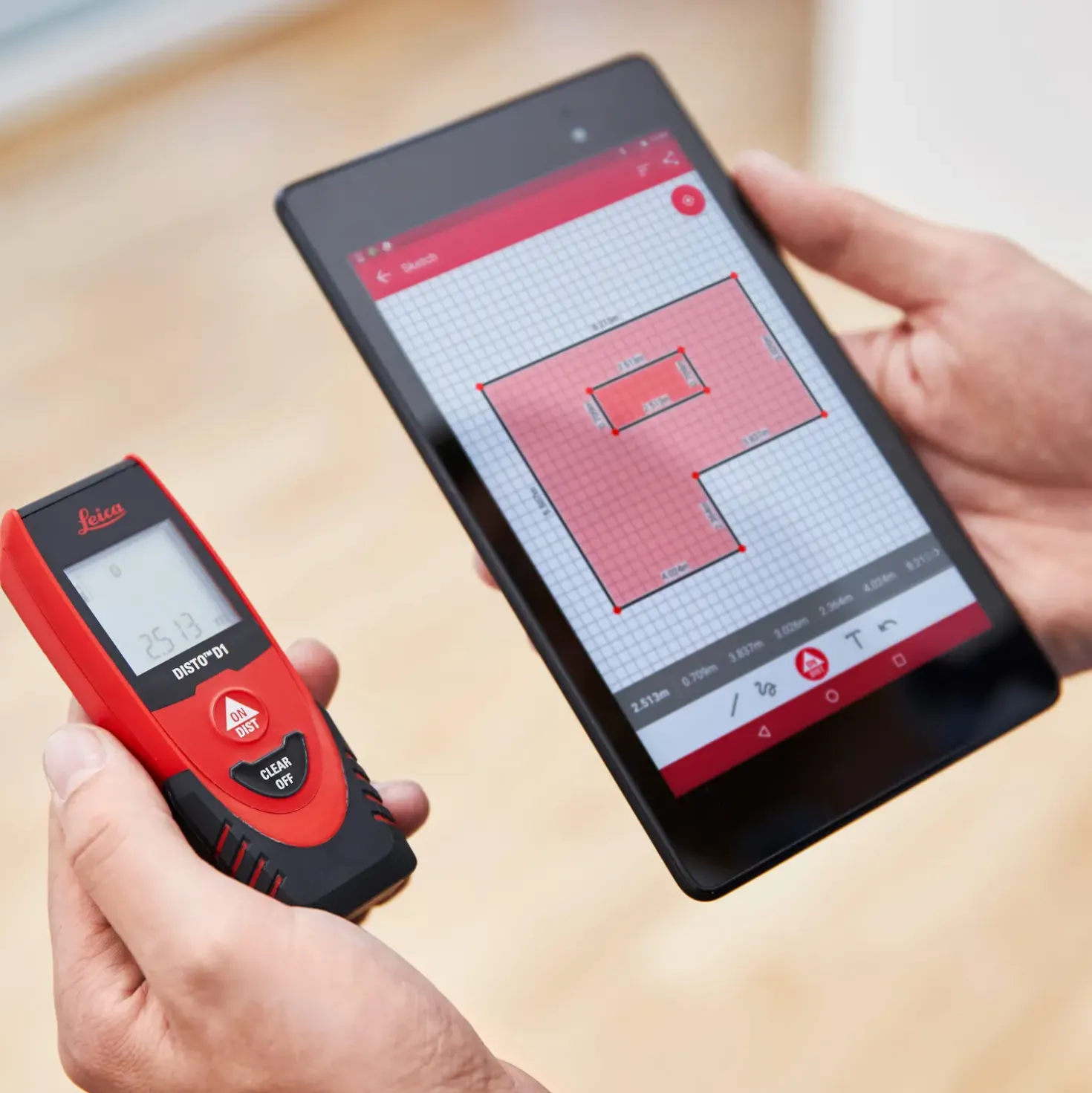 Leica Disto D1 afstandsmåler med Bluetooth®