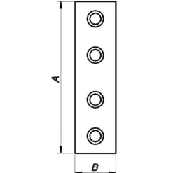 Ligejern 75x20 mm. elforzinket