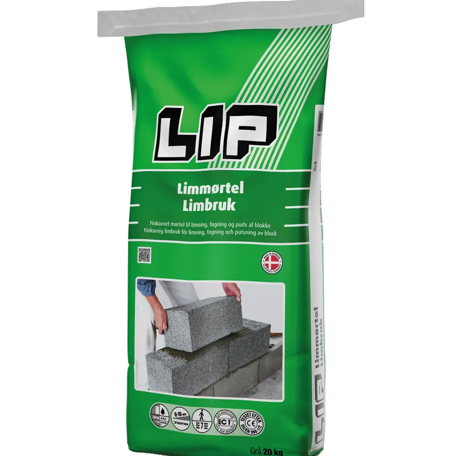 Lip limmørtel, 20 kg
