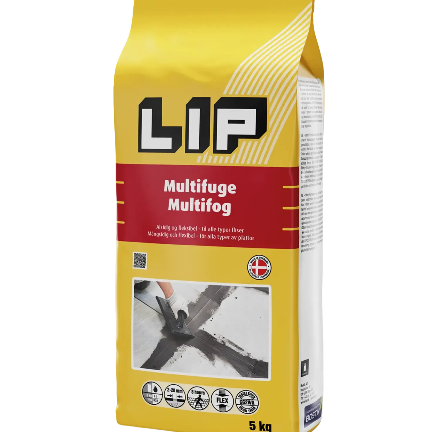 LIP multifuge 2-20 mm 5 kg lysegrå