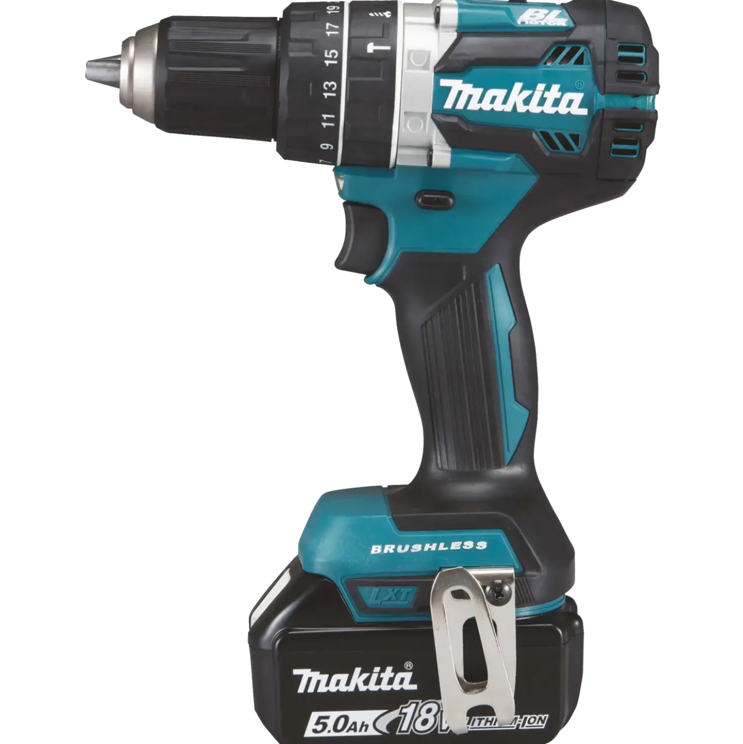Makita DHP484RTJ 18 V LXT slagboremaskine 2x5.0 Ah batteri og lader
