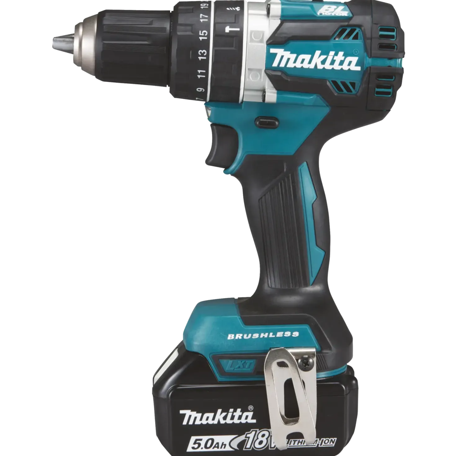 Makita DHP484RTJ 18 V LXT slagboremaskine 2x5.0 Ah batteri og lader