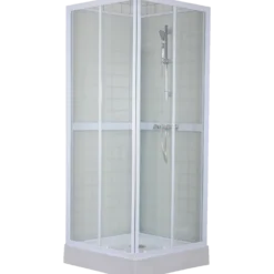 Mikelo venedig brusekabine 80x200x80 cm hvid