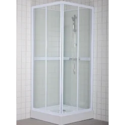 Mikelo venedig brusekabine 80x200x80 cm hvid
