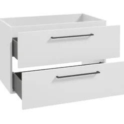 Milobad Alpine badmiljø med porcelænsvask 60 cm mat hvid