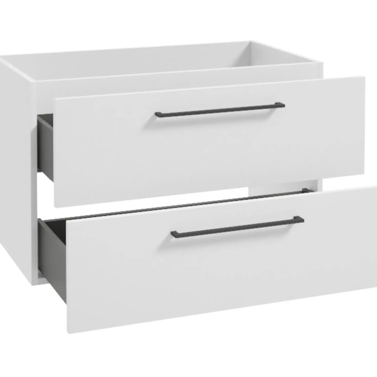 Milobad Alpine badmiljø med porcelænsvask 60 cm mat hvid