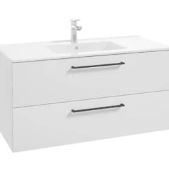 Milobad badmiljø Alpine 100 cm mat hvid