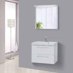 Milobad badmiljø Lena 80 cm hvid højglans