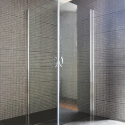 Milobad brusehjørne lige 90x195x90 cm x 5 mm