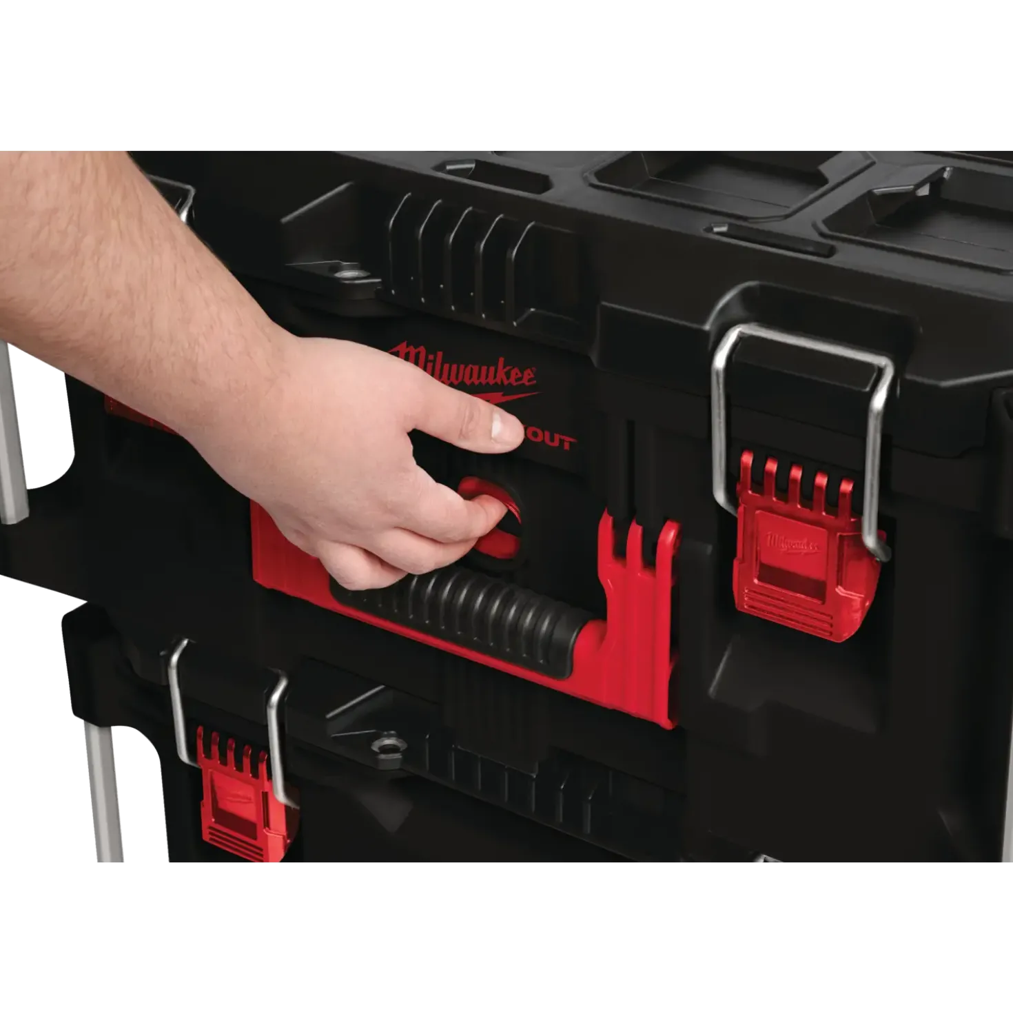 Milwaukee Packout™ 3-delt sæt med trolley og to modulsystem bokse