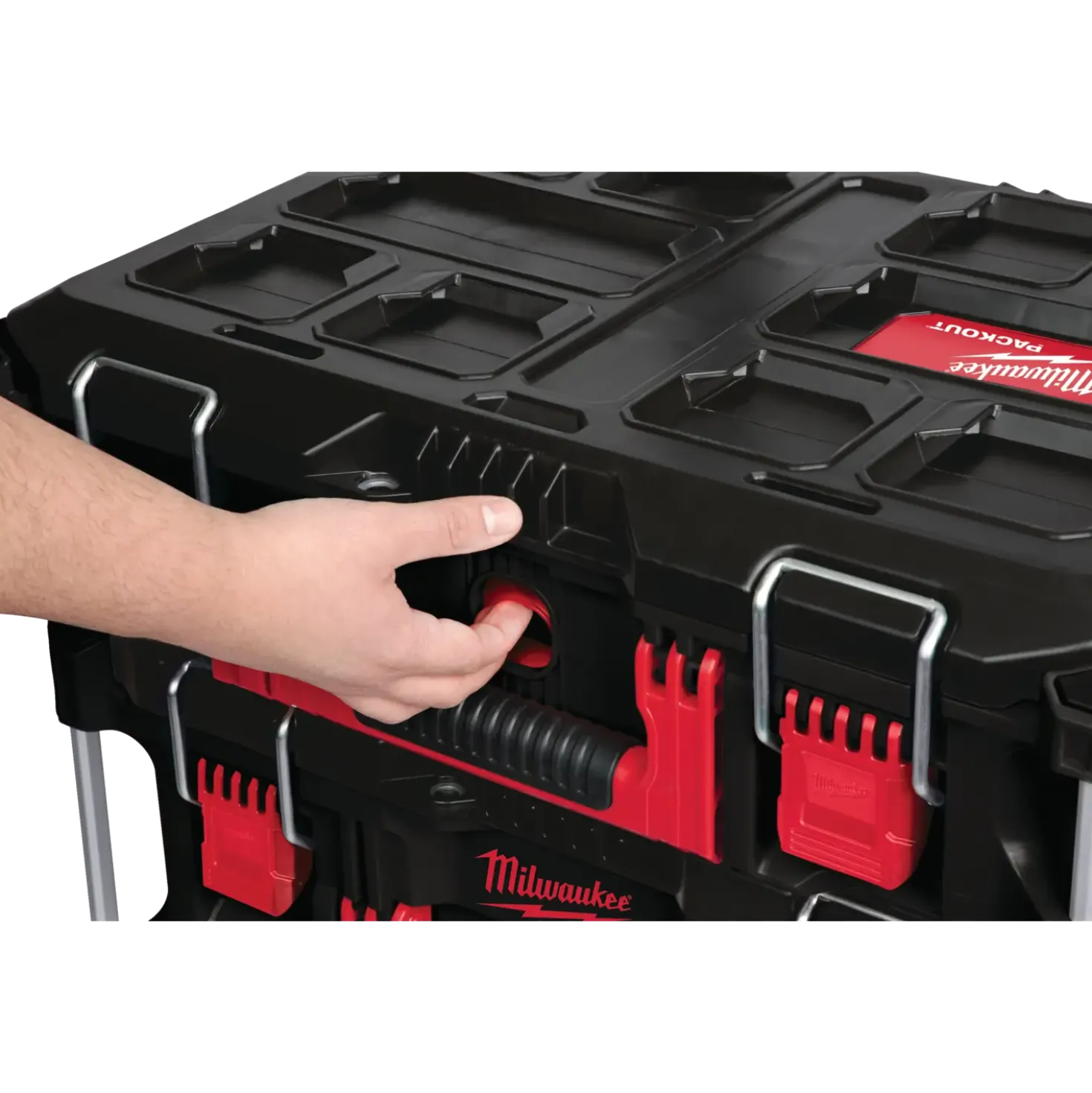 Milwaukee Packout™ 3-delt sæt med trolley og to modulsystem bokse