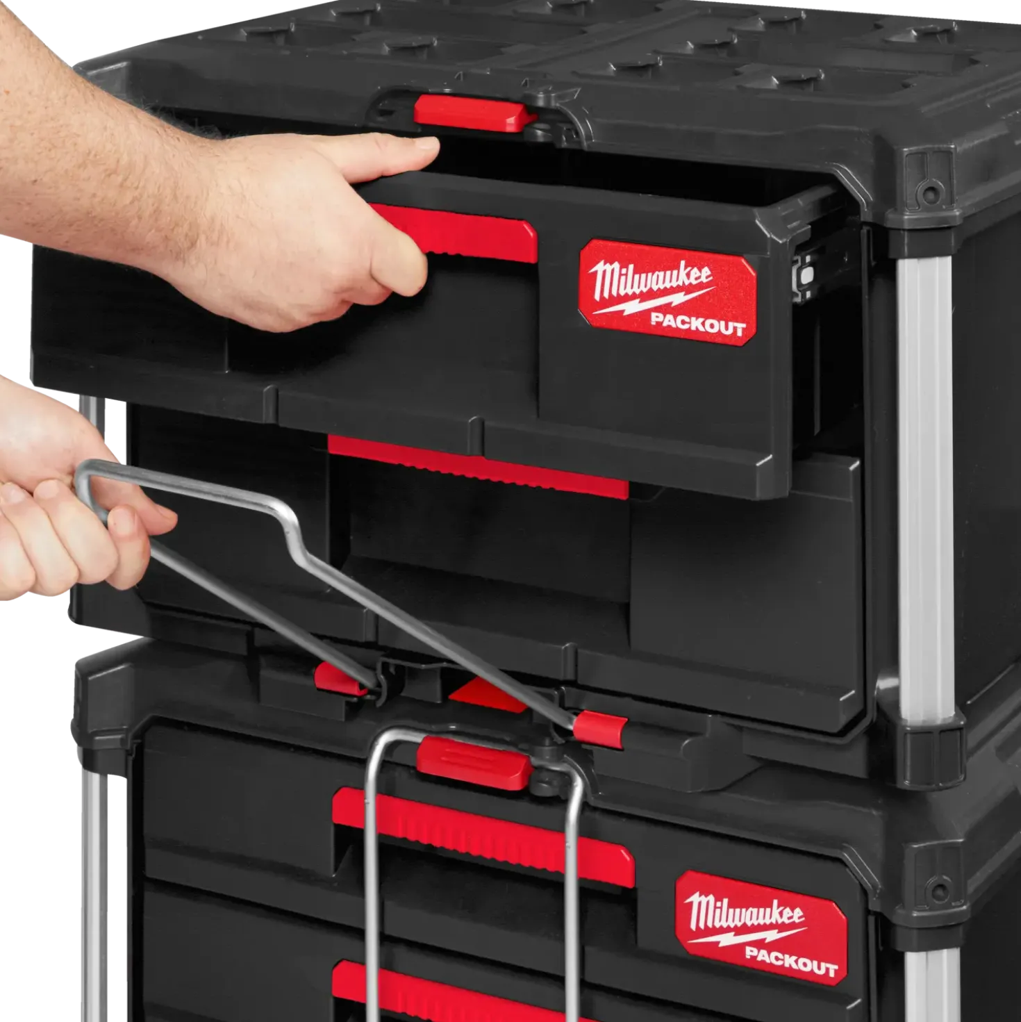 Milwaukee packout kuffert med 2 skuffer