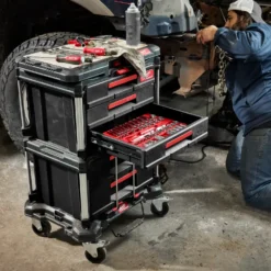 Milwaukee packout kuffert med 2 skuffer
