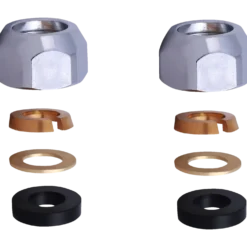 Monteringssæt t/armatur m/kobberrør 1/2"x10 mm krom