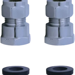 Monteringssæt t/klemring armatur 1/2"x10 mm krom