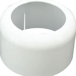 Muffeskjuler t/toilet 110 mm hvid plast