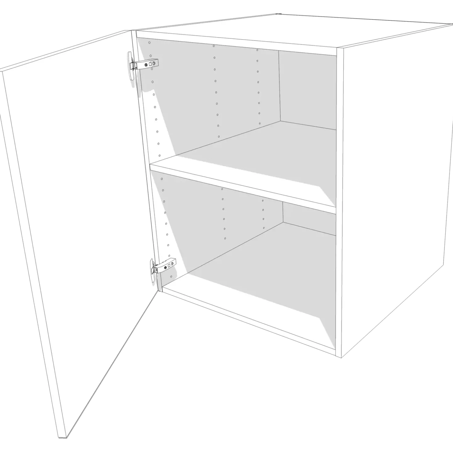 Multi-Living underskab hvid folie 20 cm
