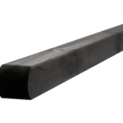 Multistolpe m/afrundet top 90x90 mm længde 208 cm sort