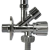 Nil-hane m/aftapventil 1/2"x10 mm forkromet