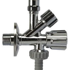 Nil-hane m/aftapventil 1/2"x10 mm forkromet