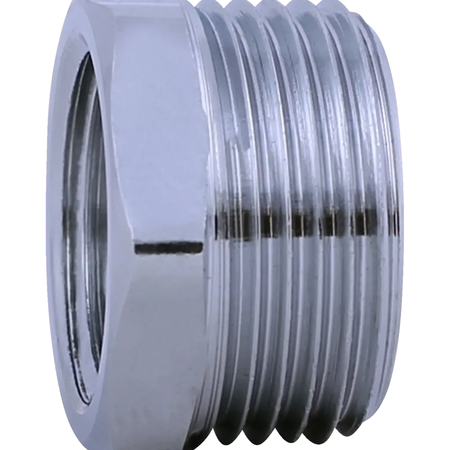 Nippelmuffe 3/4"x1/2" krom