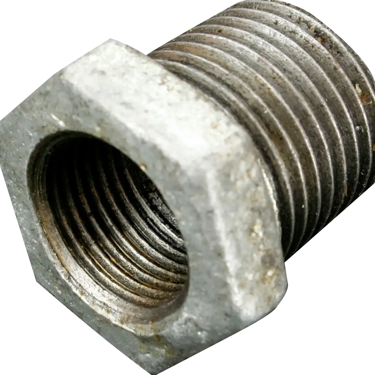 Nippelmuffe 1/2"x3/8" nr. 241 galv.