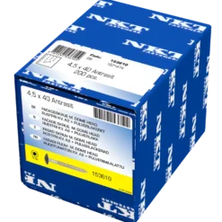 NKT Facade+ D facadeskrue m/antrasit hoved 4,5x40 mm A2 TX20 antracit 200 stk