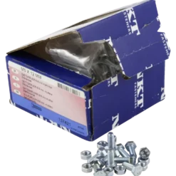 NKT S.bolt stålbolte m/møtrik M5 x12 mm elforzinket 10 stk
