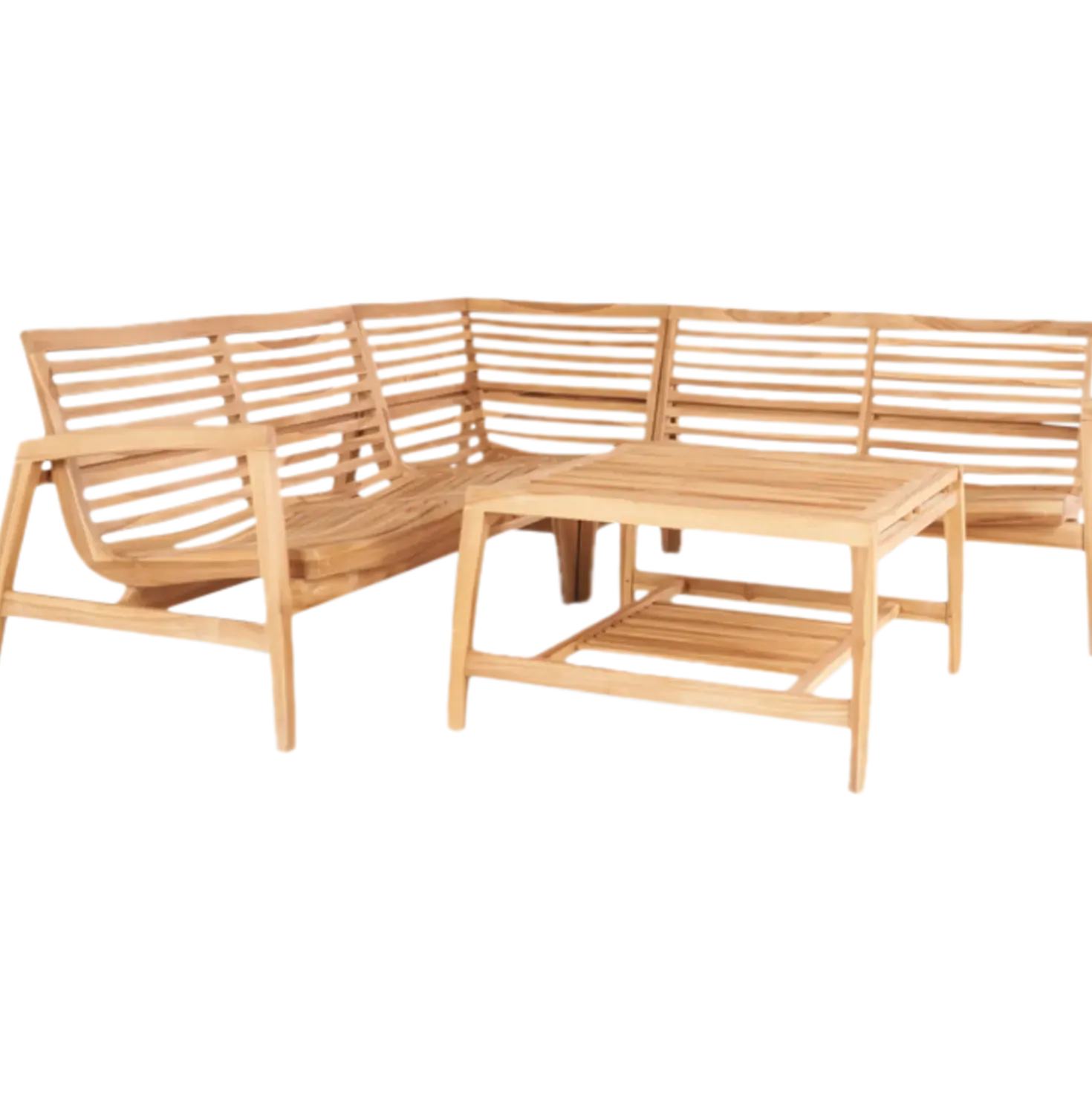 Næsby hjørnesofa teak
