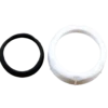 Omløber t/afløbsrør 1 1/4"x32 mm hvid plast