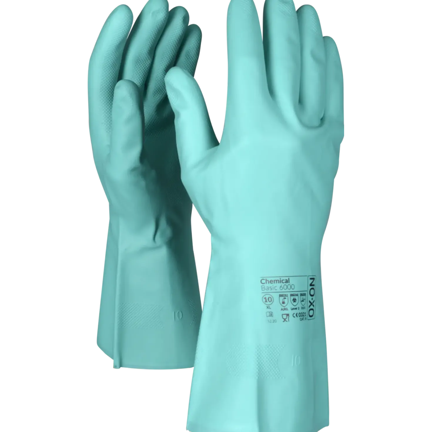 OX-ON Chemical Basic 6000 nitril handske grøn str. CE 09