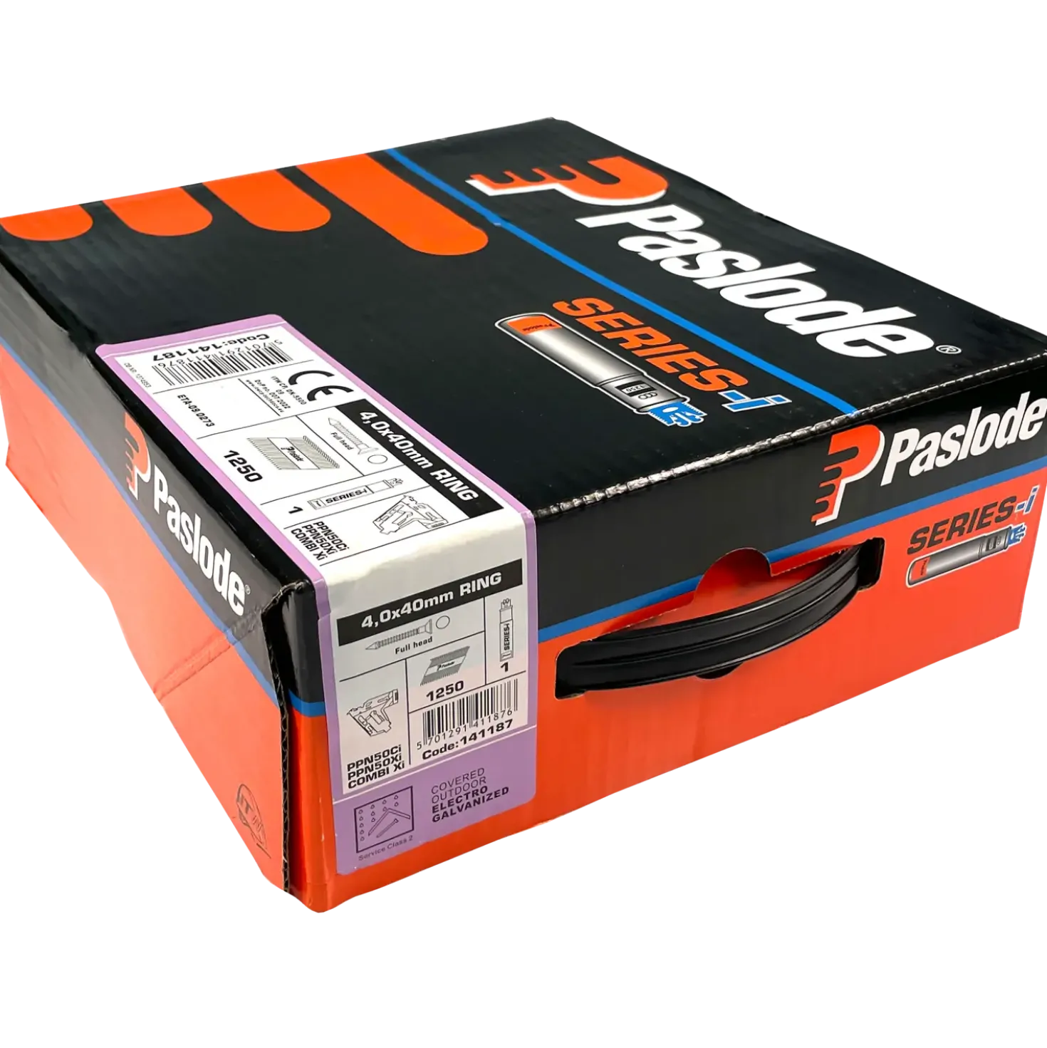 Paslode beslagsøm FH 34° papirbåndet 4,0x40mm elforzinket 1250 stk